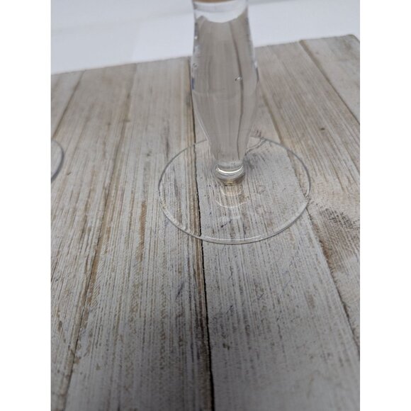 Southern Living Arlington Amber Handblown Crystal Wine Glasses Goblets Set of 2 - Picture 7 of 11